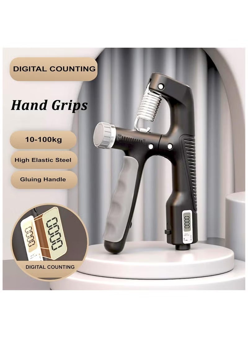 الحلم جهاز تدريب قوة القبضة، جهاز تقوية القبضة اليدوية مع عداد رقمي، جهاز تقوية الساعد، أجهزة تقوية اليد لبناء العضلات والتعافي من الإصابات - Image 3