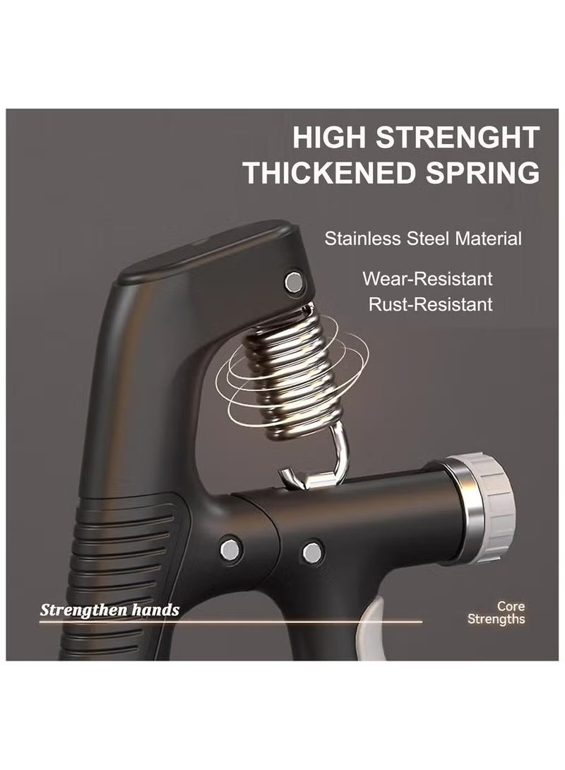 الحلم جهاز تدريب قوة القبضة، جهاز تقوية القبضة اليدوية مع عداد رقمي، جهاز تقوية الساعد، أجهزة تقوية اليد لبناء العضلات والتعافي من الإصابات - Image 2