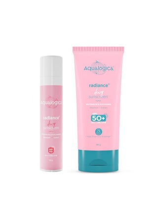 Radiance+ Dewy Sunscreen For All Skin Types With Watermelon & Niacinamide With Spf 50+ & Pa+++ - 50G + 80G, Pack Of 1 - pzsku/Z1DE350784B3A188441B0Z/45/_/1733729972/fb194edf-496b-4729-8f35-303c72c672b7