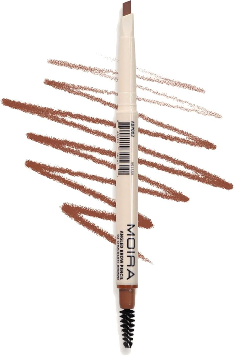 Moira Angled Brow Pencil 003 Chocolate Brown