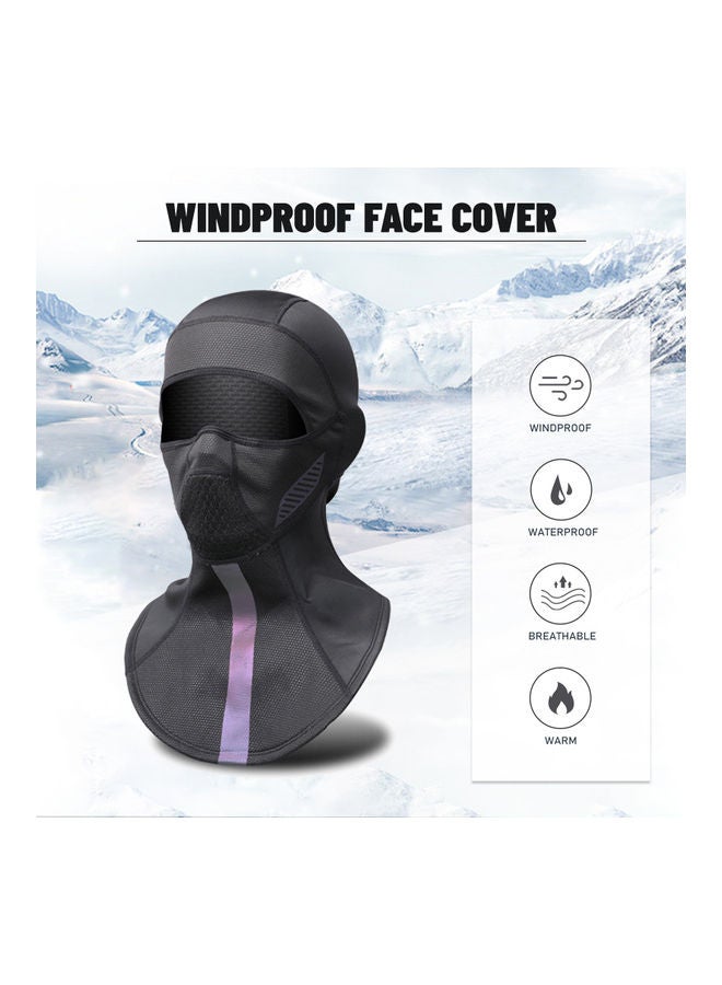 NIBEMINENT Balaclava Cycling Cap Thermal Face Cover with Reflective Tape Windproof in Winter for Skiing Snowboarding Motorcycling Men Women 15*3*12cm  - Image 5
