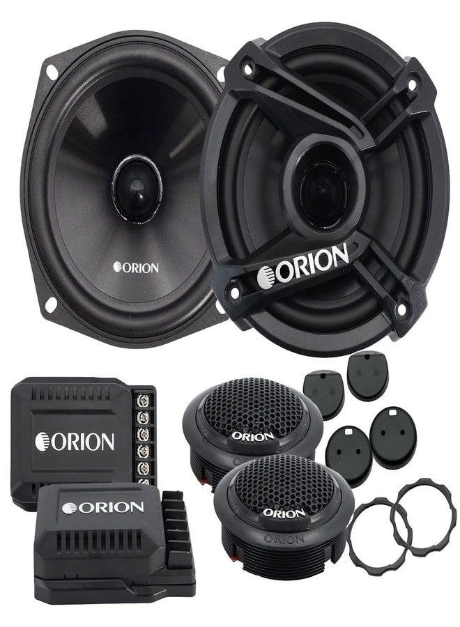 أوريون نظام صوتي ثنائي الاتجاه للسيارة ORION Cobalt Series CB525C - مكبرات صوت 5.25 بوصة، نطاق كامل، جهير معزز، 240 وات، 4 أوم، سهل التركيب، مكبر صوت عالي التردد بقبة حريرية 1 بوصة، كروس أوفر سلبي خارجي (زوج) - Image 1