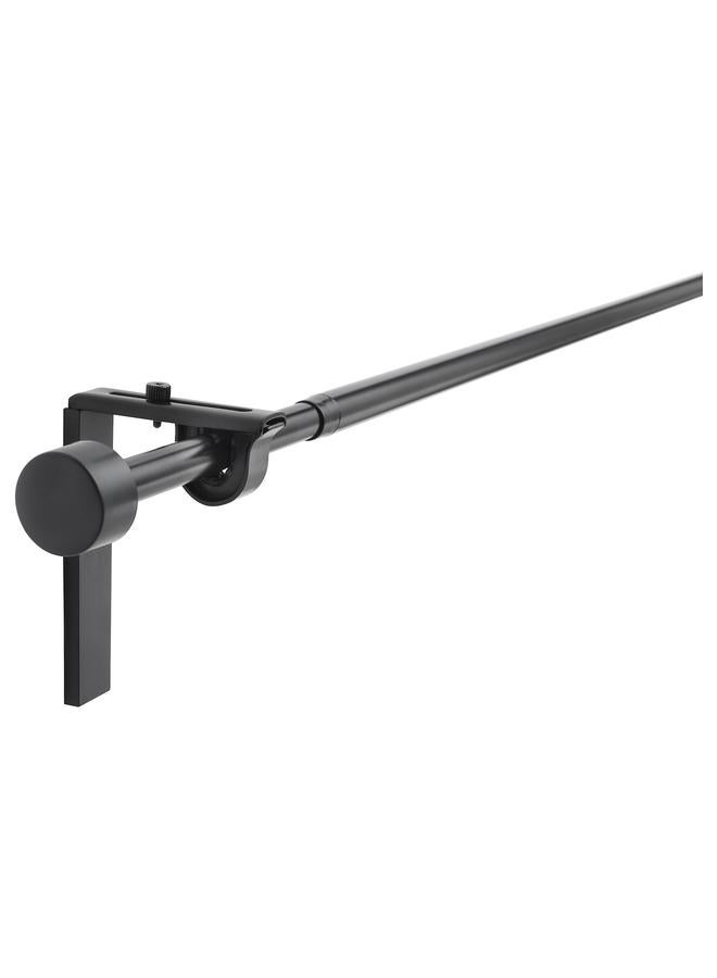 erorex Curtain Rod Combination, Black, 120-210 Cm - Image 1