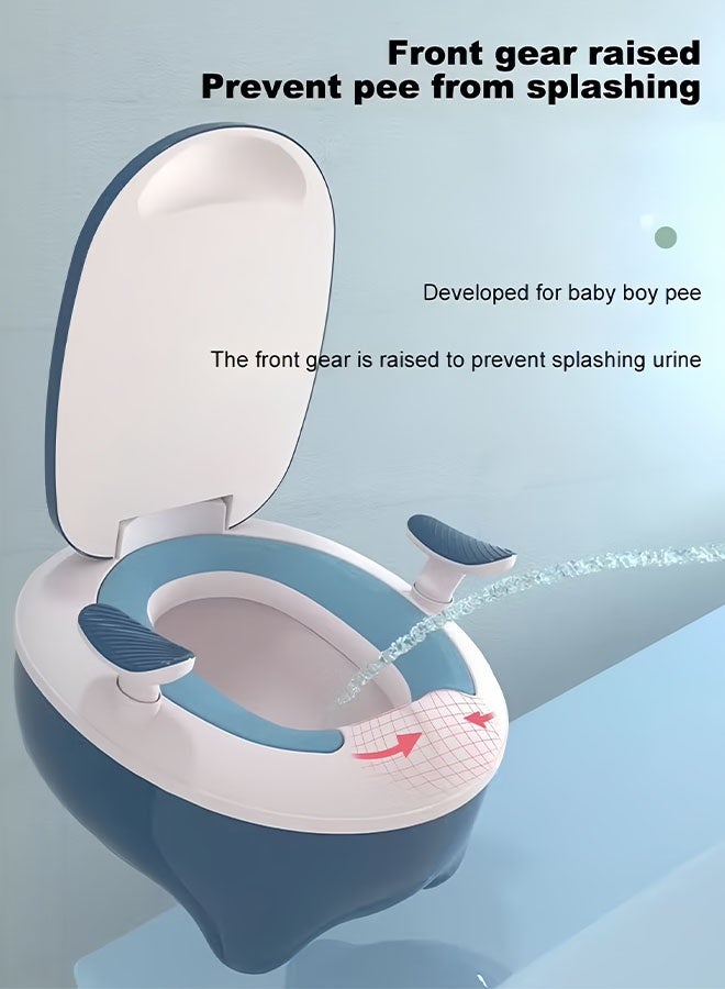 Baby Toilet, Splash-Proof Baby Toilet, Potty Training Seat For Baby, Cute Toilet Chair with Handles, Detachable Bedpan Portable Toilet Seat Kid Boys Girls for Indoor and Outdoor - Image 4