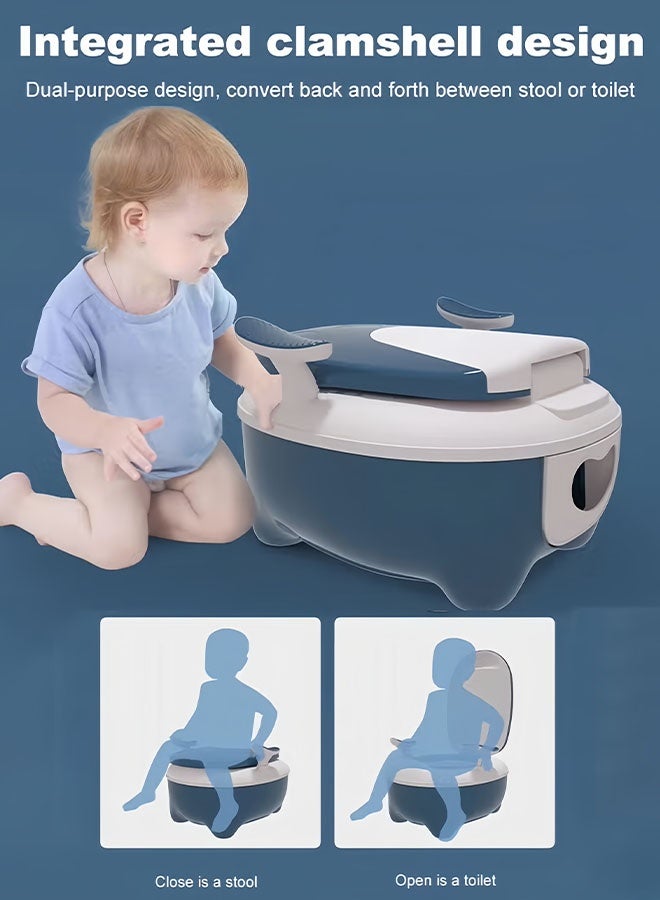 Baby Toilet, Splash-Proof Baby Toilet, Potty Training Seat For Baby, Cute Toilet Chair with Handles, Detachable Bedpan Portable Toilet Seat Kid Boys Girls for Indoor and Outdoor - Image 3