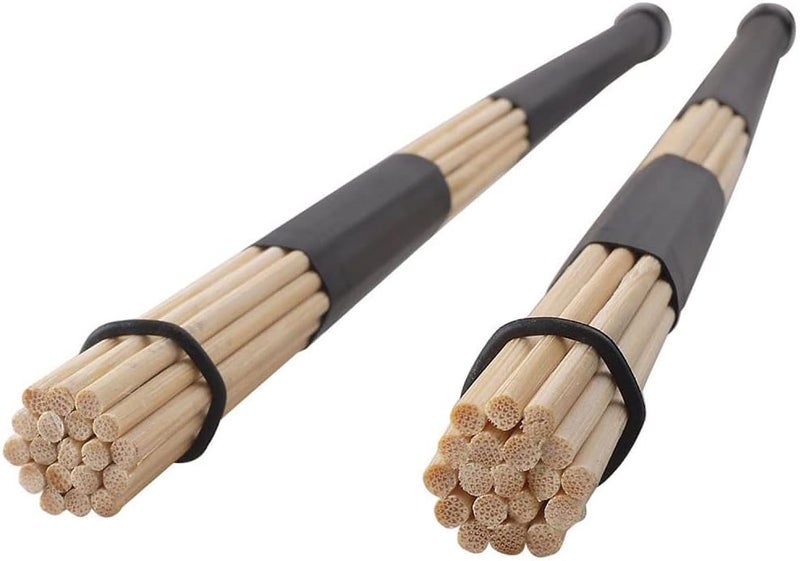 TUOREN Drumstick Bag with Floor Tom Hooks Includ 5 Pairs Drum Sticks Mallets Brushes Set Percussion Instrument Accessories for Kids Adults Drummer Practice Black - Image 5