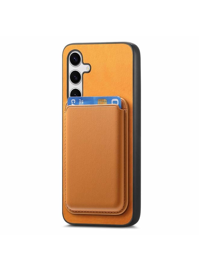 اس-توب جراب لهاتف Samsung Galaxy S25 5G Retro Magsafe Card Bag غطاء خلفي من البولي يوريثان - Image 2