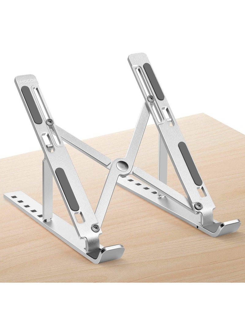 ELTRAZONE Portable Laptop Stand PHOCAR Laptop Holder for Desk, Aluminum Adjustable Laptop Stand for iPad, MacBook Pro Tablets and Laptops - Image 1