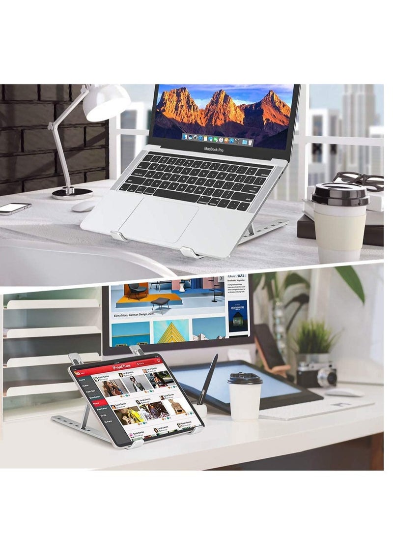 ELTRAZONE Portable Laptop Stand PHOCAR Laptop Holder for Desk, Aluminum Adjustable Laptop Stand for iPad, MacBook Pro Tablets and Laptops - Image 2