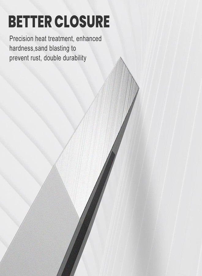 ZERNBER Stainless Steel Precision Eyebrow Tweezers Flat Tweezers for Eyebrows for Women-for Facial Hair and Ingrown Hair Removal Beauty Tools - Image 2