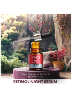 VINCE Retinol Serum – Advanced 0.2% Retinol Anti-Aging Formula – Reduces Deep Wrinkles, Fine Lines & Sun Damage – Boosts Collagen, Tightens Skin, and Enhances Skin Tone for Youthful, Radiant Skin, 30ml  - Image 2