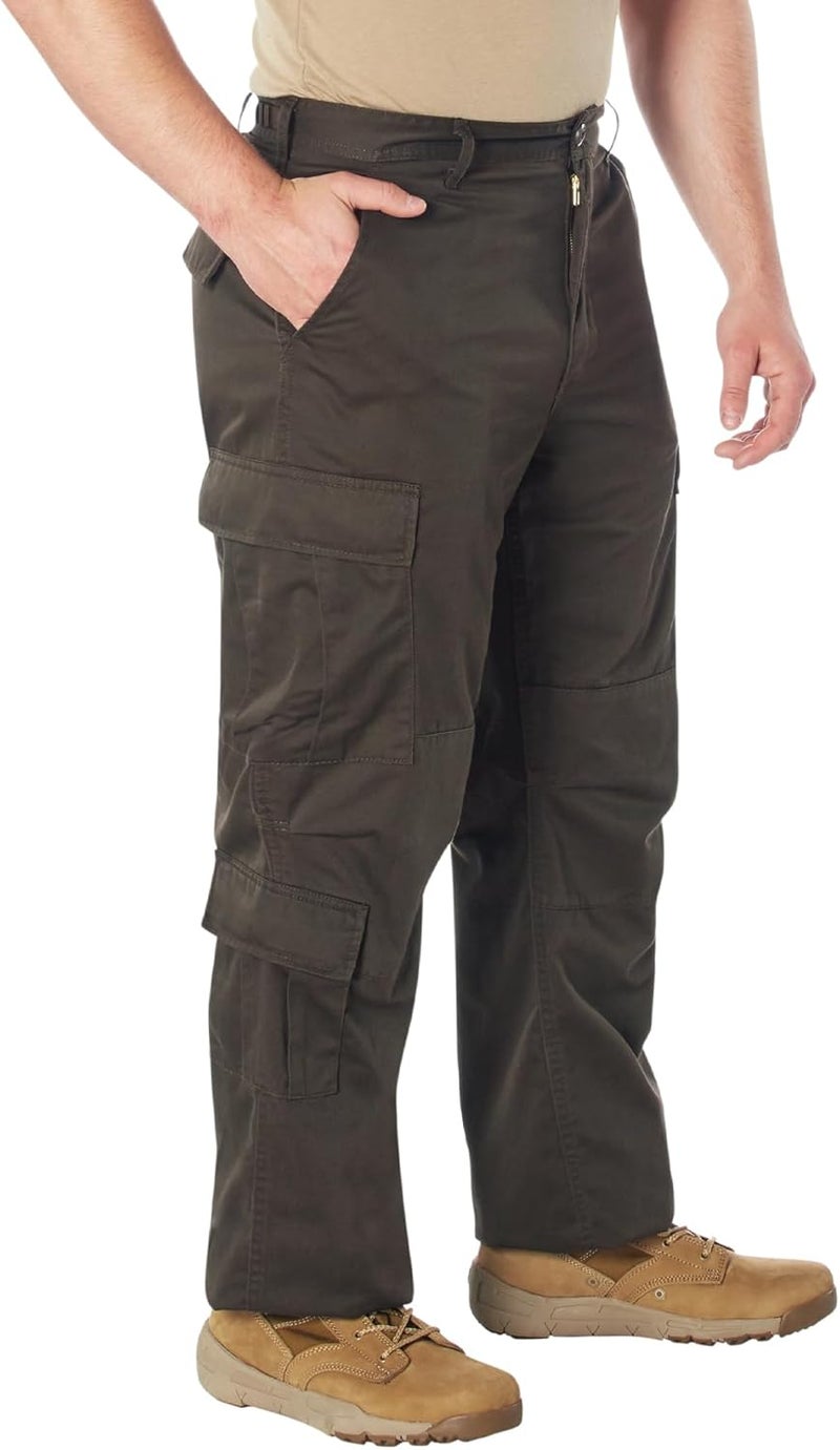 Rothco Vintage Paratrooper Fatigue Pants - Mission Ready Cargos, Brown - Image 1