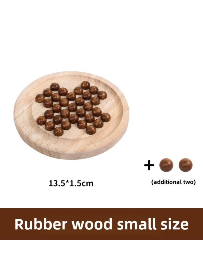 Solid Wooden Bamboo Single Noble Chess Kongming Chess Diamond Chess Independent Chess A Toy For One Person To Play-Specification:Diamond Chess - Image 1