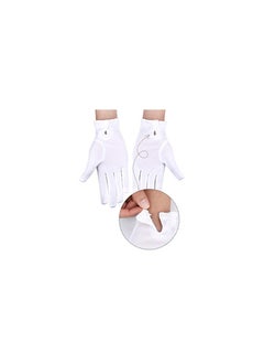 Y&D White Gloves 6 Pairs for Men Women Parade Pallbearer Gloves Nylon Formal Cosplay Party Costume Supplies Police Server Funeral Tuxedo Guard Parade Majorette Dance Uniform  - Image 5