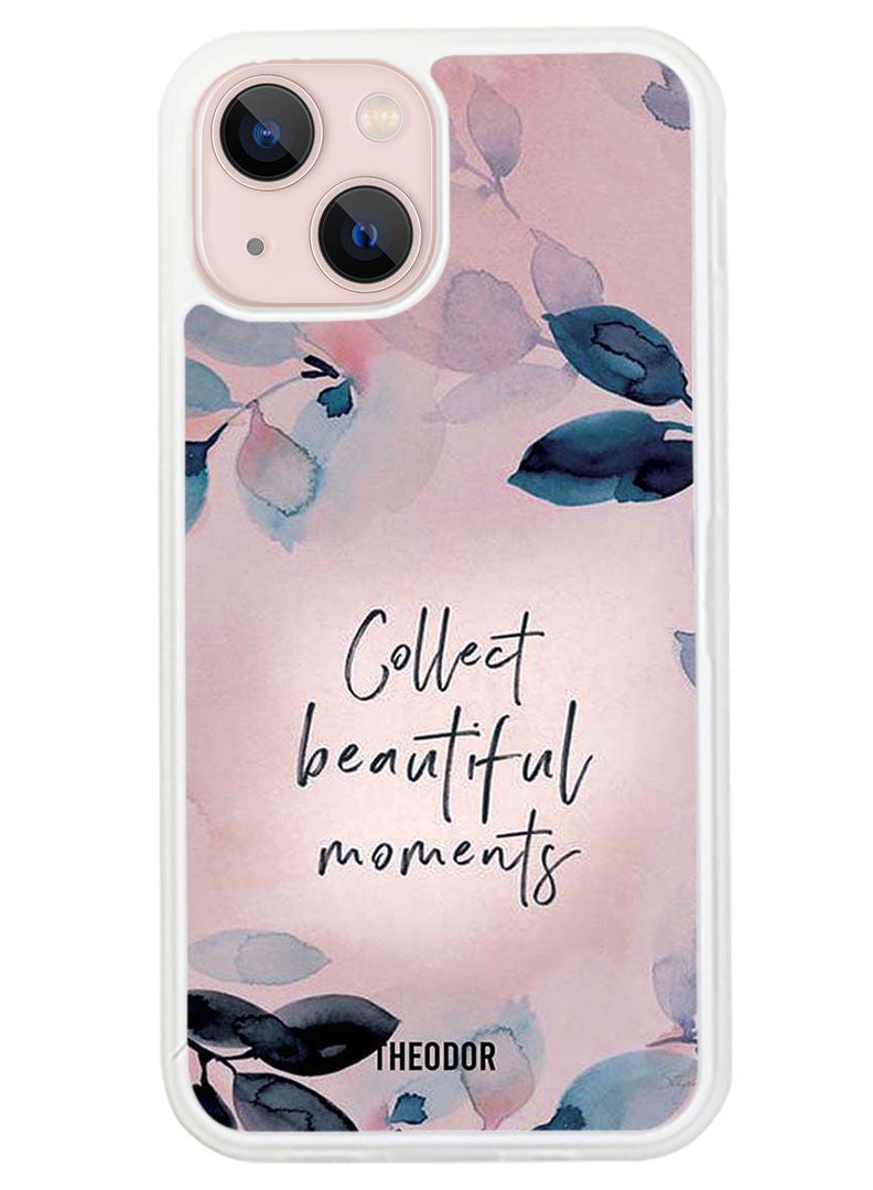 Theodor Protective Case Cover For APPLE IPHONE 14 Collect Beautiful Moments (White Bumper) - Image 1