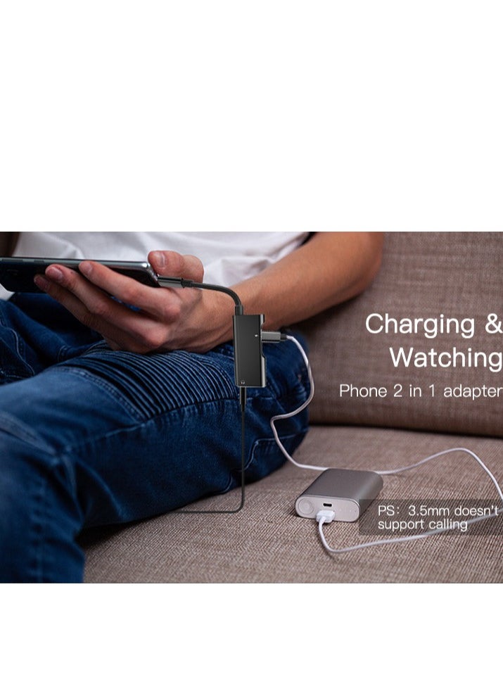 Yesido - YAU12, 2 in 1 Lightning To Lightning Audio Adapter - Image 1