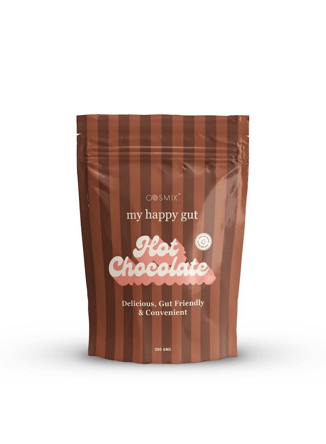 Cosmix كوزميكس شوكولاتة ساخنة لجهاز الهضم السعيد | لتحسين الهضم وصحة الأمعاء العامة | بدون سكر مكرر، بدون مواد حافظة | نباتية | فقط أضف الماء واستمتع | 200 جرام - يكفي حتى 14 كوب - Image 1