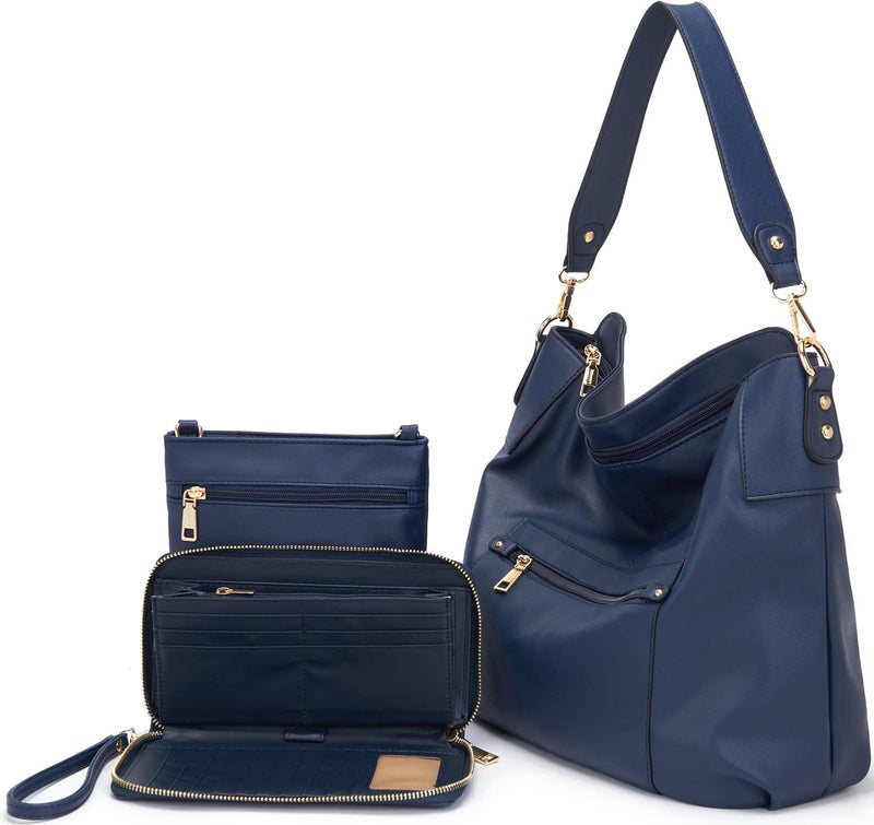 Idesort Large Crossbody Bags Ladies Shoulder Handbags Purse and Wallet Set for Women Totes Hobo Purses - Image 1