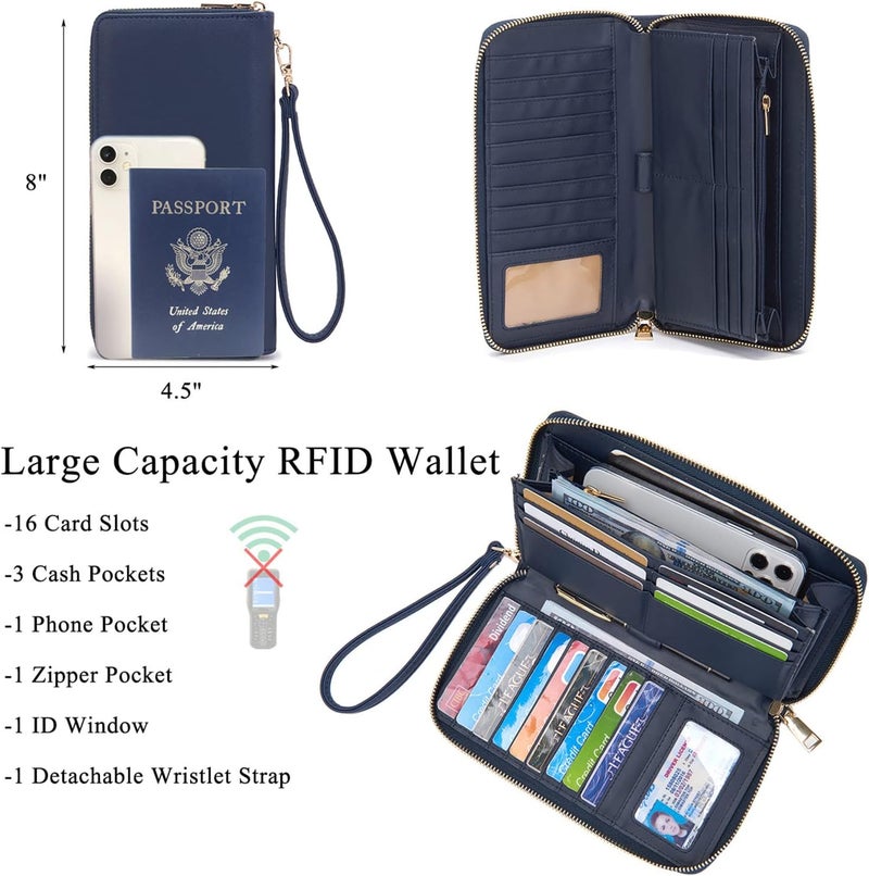 Idesort Large Crossbody Bags Ladies Shoulder Handbags Purse and Wallet Set for Women Totes Hobo Purses - Image 2