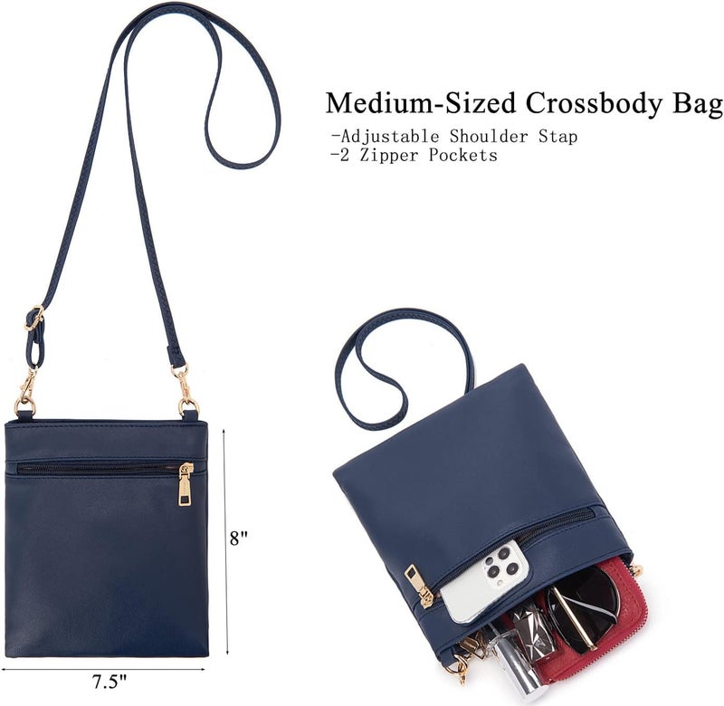Idesort Large Crossbody Bags Ladies Shoulder Handbags Purse and Wallet Set for Women Totes Hobo Purses - Image 3