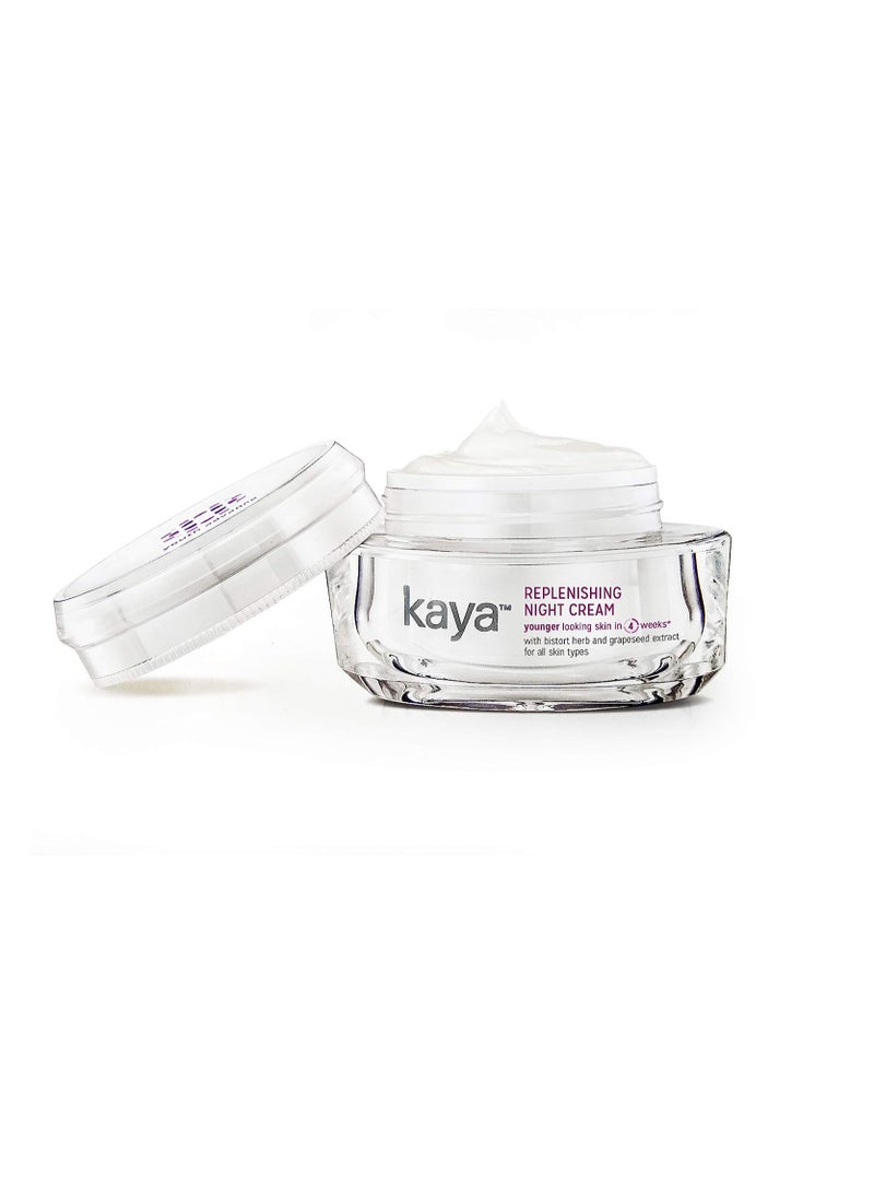 kaya - Kaya Clinic Replenishing Night Cream 50g Anti Ageing Night Cream for All Skin Types - Image 1