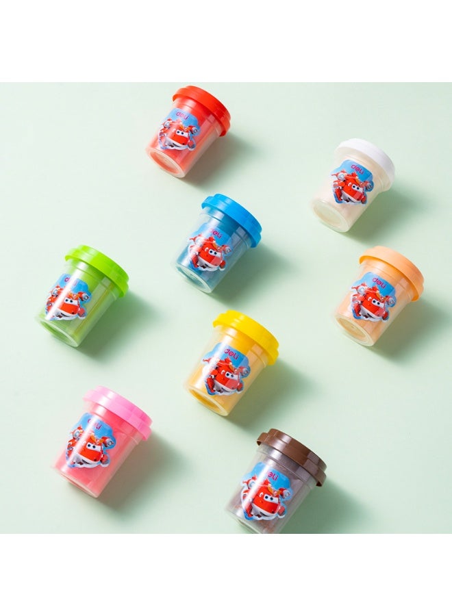 ديلي سوبر وينغز ألوان متنوعة (8 ألوان) – طينية ناعمة وسهلة التشكيل، آمنة للأطفال (56 جرام × 8 قطع) - Image 5