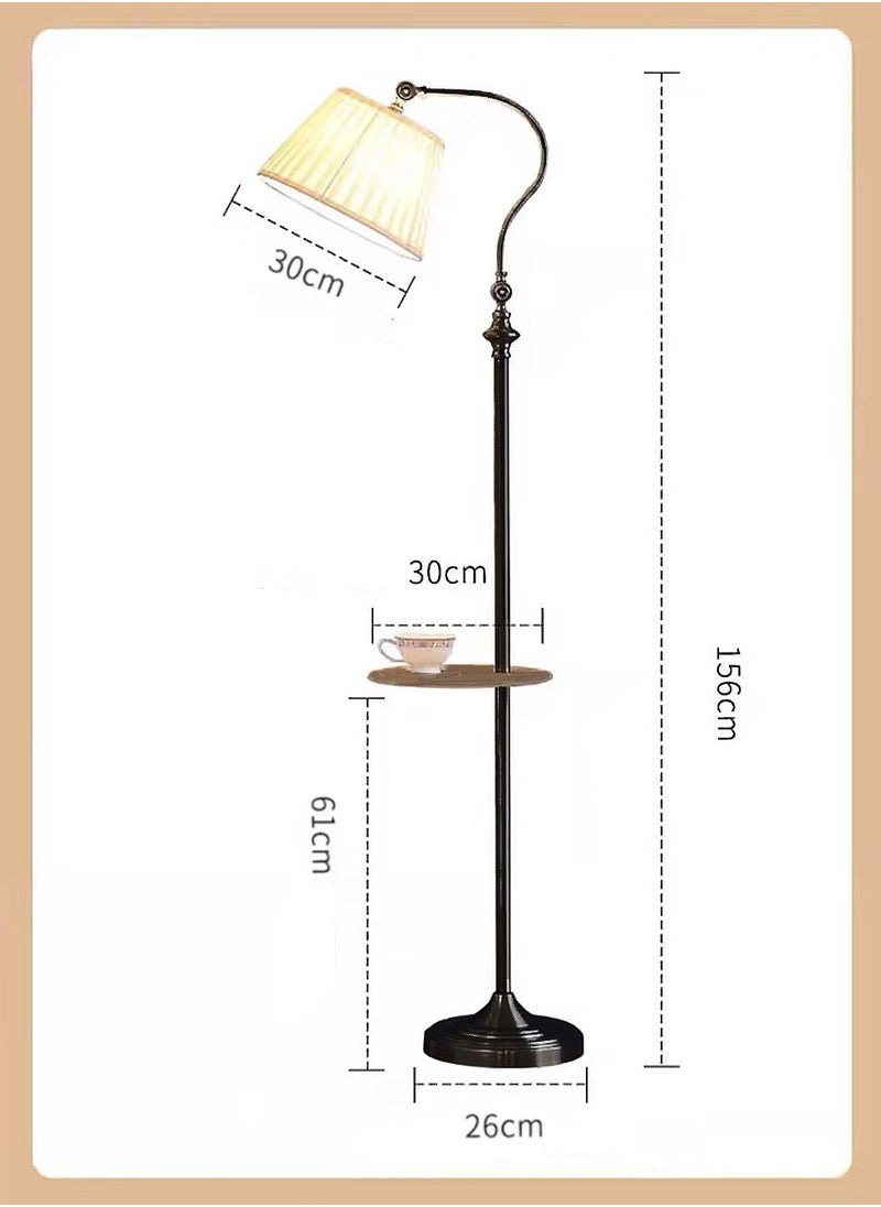 Nordic Adjustable Floor Lamp with Wooden Tray - 3 Color Modes & Wrinkle Fabric Shade for Bedroom, Living Room, Study (Black) - pzsku/Z1DE4362FB5C2CCACBDFFZ/45/_/1736753125/638e572b-b6de-4ebe-aad8-d920fe80aadd