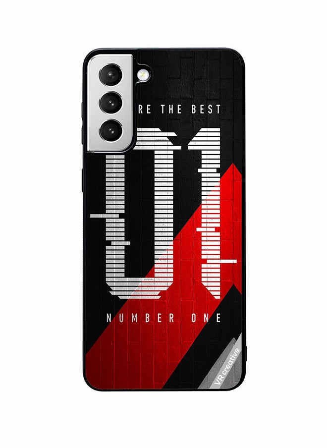 VR CREATIVE Protective Case Cover For Samsung Galaxy S22 5G Number One Design Multicolour  - Image 1