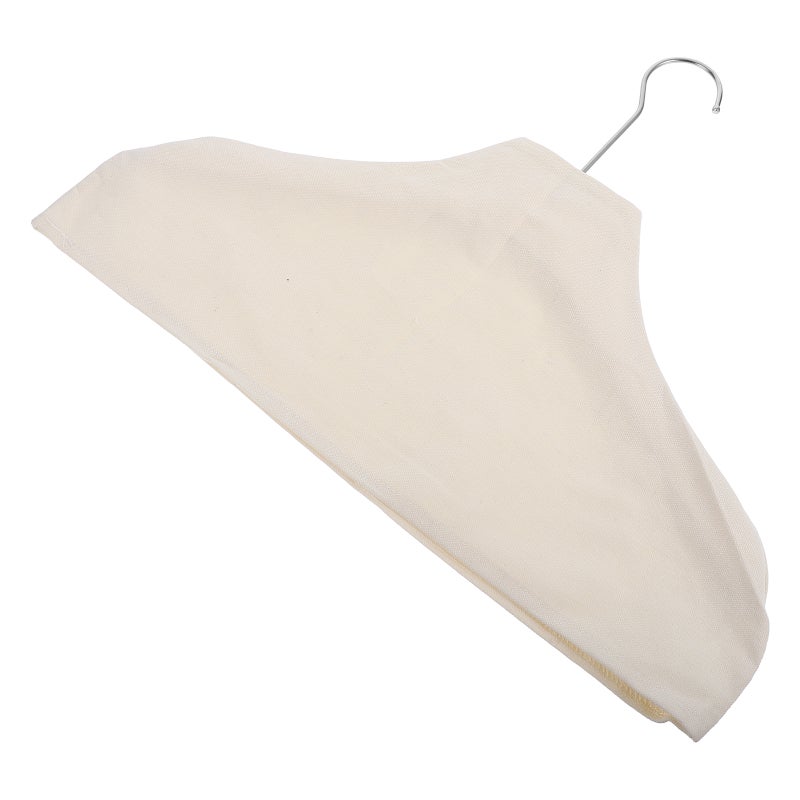 1 Set Non- Hanger And Cover For Clothes Shop Fabric Protector Suit Hanger Cover Hanger Fabric Cover Clothes Shop Hanger Fabric - Image 1