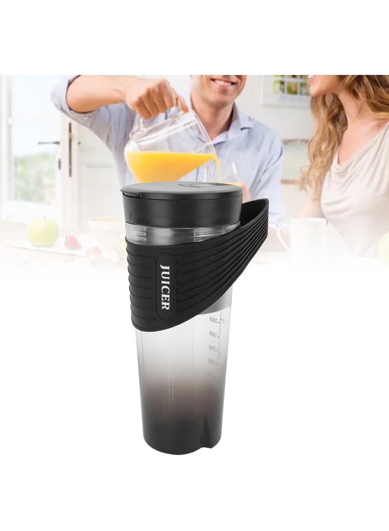 RIYAD GADGETS Portable Juicer Blender: Rechargeable Personal Blender with Four Ultra-Sharp Blades, Perfect for Travel, Gym, and Office (Black) - Image 4