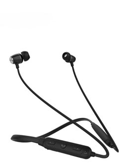 Celebrat Celebrate A22 magnetic wireless sports earphones with HD microphone, featuring stereo surround sound, has a memory card slot, gives you a very comfortable wearing experience - black color  - Image 4
