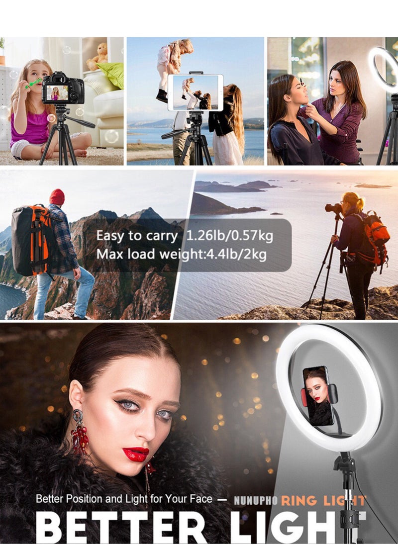 JoyousSto 360 Panoramic Swive Tripod Stand ,Extendable, Mini Cell Phone Outdoor Tripod Accessory with Bluetooth Remote and Clip，Portable Pouch, Bluetooth Remote Shutter and Phone Mount for iPhone/Android Phone/Gopros/DSLR Cameras，Perfect for Video Recording/Selfies/Live Stream  - Image 5
