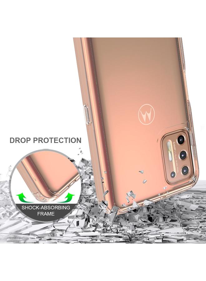 اس-توب جراب لهاتف Motorola Moto G9 Plus مصنوع من مادة TPU المقاومة للصدمات والخدش + جراب واقٍ من الأكريليك - Image 5