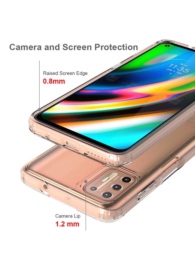 اس-توب جراب لهاتف Motorola Moto G9 Plus مصنوع من مادة TPU المقاومة للصدمات والخدش + جراب واقٍ من الأكريليك - Image 4