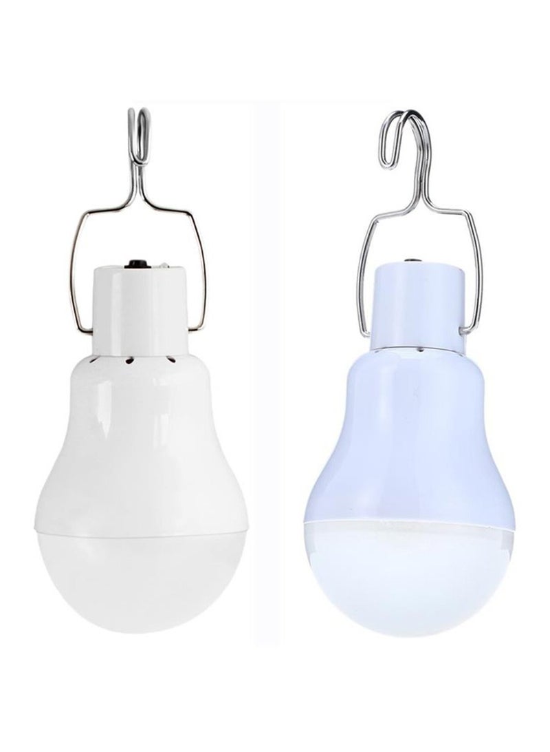 SYOSI Solar Light Bulb Remote Control, 350LM Portable Outdoor Solar Powered Lamp LED Lighting for Camp Tent Night Fishing Emergency Lights Flash (Pack of 2+Remote Control) - Image 5