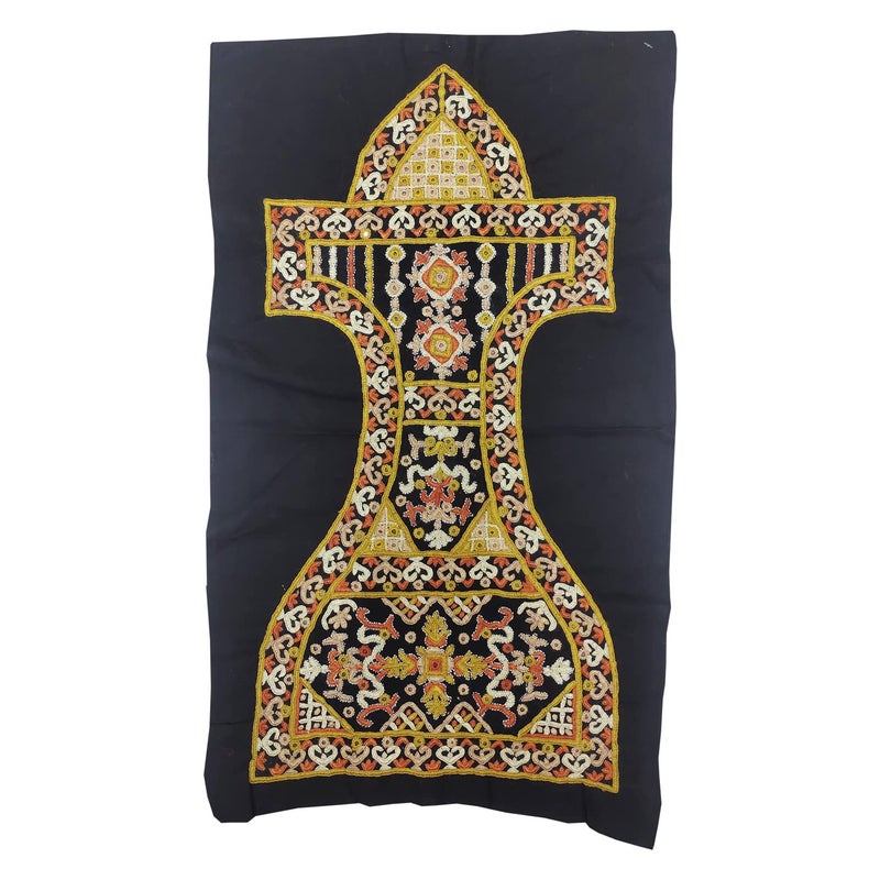 Garvi Gurjari A Gujarat Govt Enterprise Multicolor Hand Embroidered YokePatch GGCMEP13 - Image 1