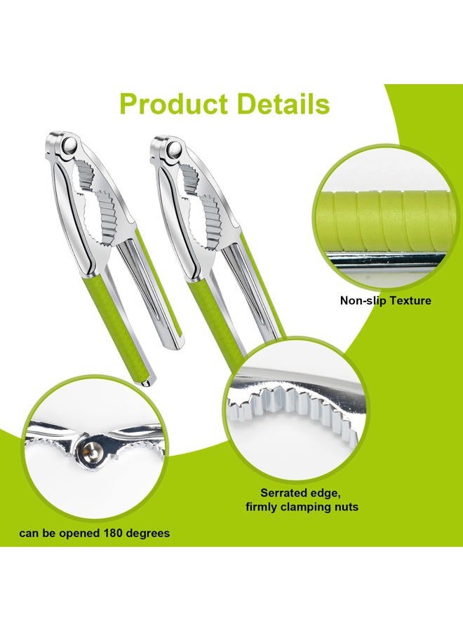 Windspeed 2 Pack Walnut Cracker Tools, Heavy Duty Nut Crackers for Walnuts Pistachio Stainless Steel Walnut Cracker Opener Tool with Non-Slip Handle - Image 3