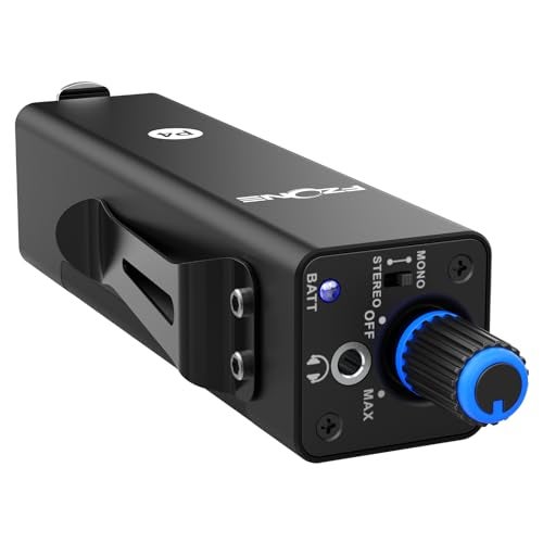 FZONE Upgraded in-Ear Monitor Amplifier Portable IEM with Super Great Sound Quality, Stereo/Mono Switch, Enhanced Durable Belt Clip - Image 1