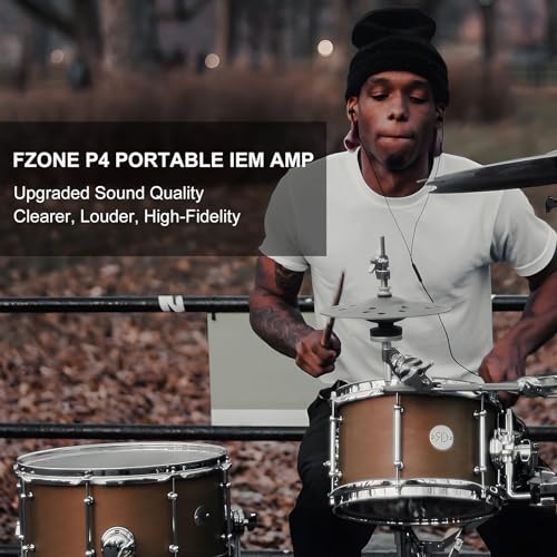 FZONE Upgraded in-Ear Monitor Amplifier Portable IEM with Super Great Sound Quality, Stereo/Mono Switch, Enhanced Durable Belt Clip - Image 2