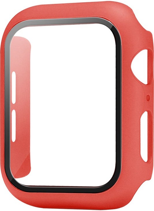 Techmaster Apple Watch 7 Series 45MM Rubber Hard Cover Case Screen Protector 