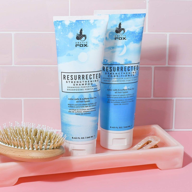 ARCTIC FOX VEGAN & CRUELTY FREE RESURRECTED STRENGTHENING COLOR SAFE & SULFATE FREE SHAMPOO AND CONDITIONER FOR ALL HAIR TYPES (SHAMPOO & CONDITIONER) - Image 2