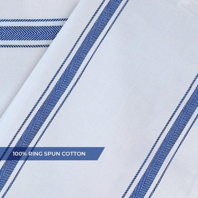 Avalon Kitchen Dish Towels Set (Value Pack of 15) Size 15x25 Inch, 100% Cotton Soft & Absorbent Kitchen Towels, Tea Towels, Reusable Cleaning Cloths for Household Cleaning (Blue) - Image 5