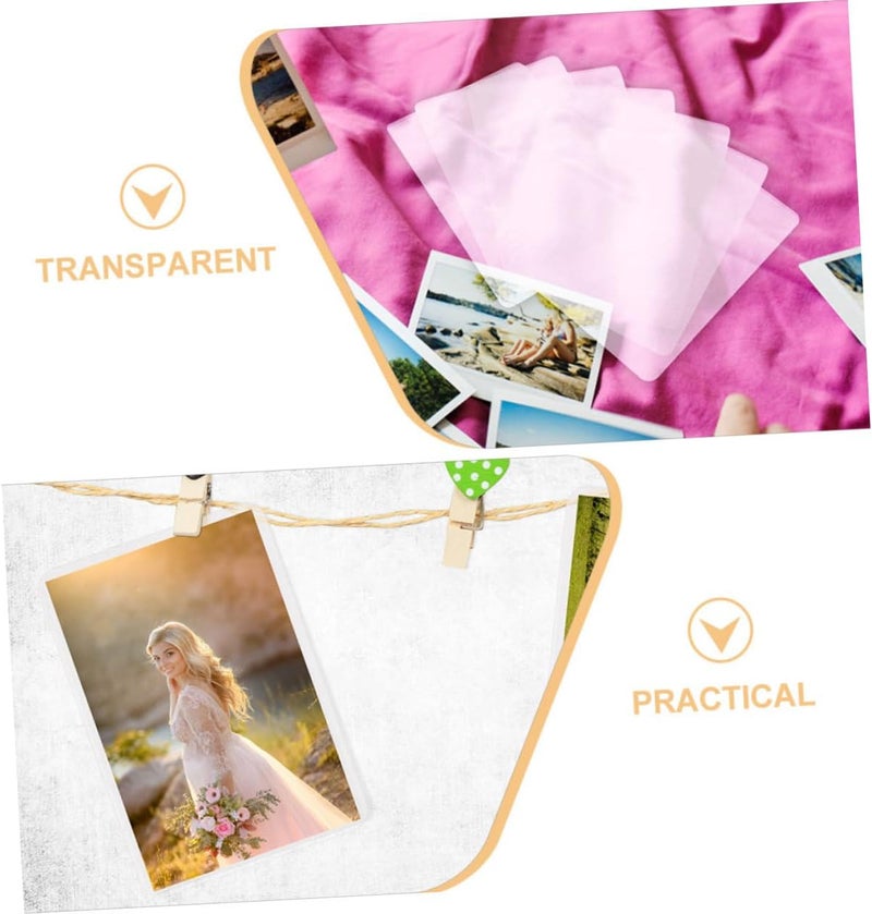 100sheets Transparent Laminating Pouches Mil Photo Film PVC Thermal Laminating Sheets for Documents Cards and Signs - Image 2
