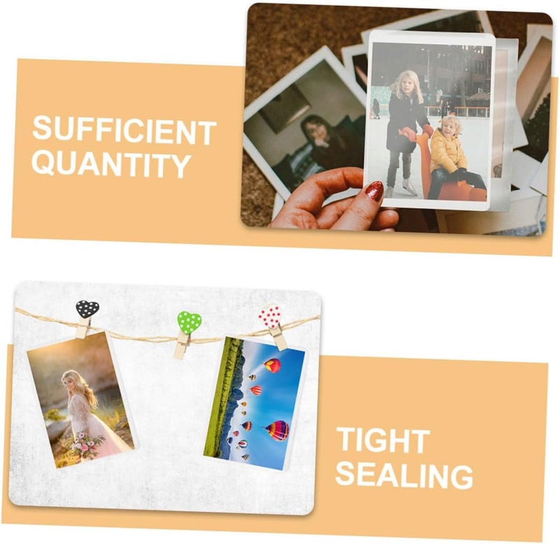 100sheets Transparent Laminating Pouches Mil Photo Film PVC Thermal Laminating Sheets for Documents Cards and Signs - Image 5
