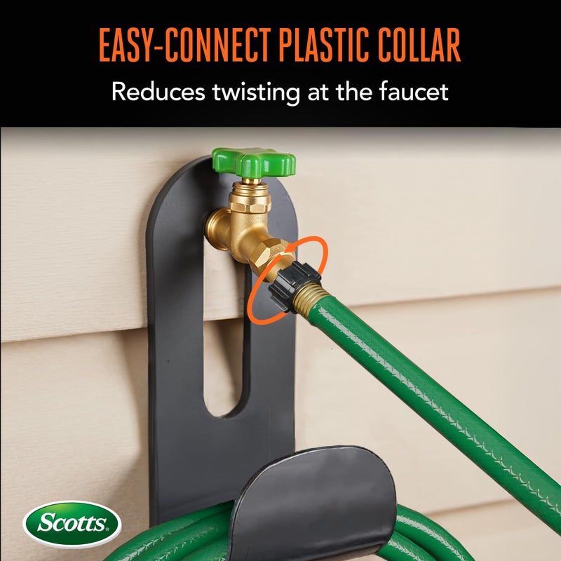 Scotts 50 ft. Light Duty Garden Hose â€“ 5/8 in. Diameter, 3-Ply Construction, 200 PSI, High-Pressure, Easy-to-Coil Water Hose with Crush-Resistant Couplings, Easy to Connect for Lawn and Garden Use - Image 2