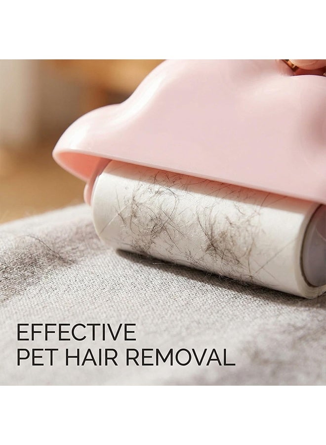 Mini Lint Roller Remover Portable Reusable for Clothes with 4 Refills, Travel Lint Roller for Pet Hair Removal on Furniture, Car Seats, Home Office Use - Image 5