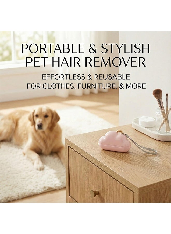Mini Lint Roller Remover Portable Reusable for Clothes with 4 Refills, Travel Lint Roller for Pet Hair Removal on Furniture, Car Seats, Home Office Use - Image 4