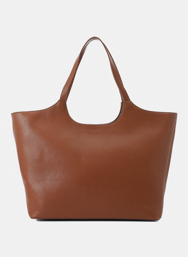 DejaVu Self Pattenerned Leather Shoulder Bag - Image 3