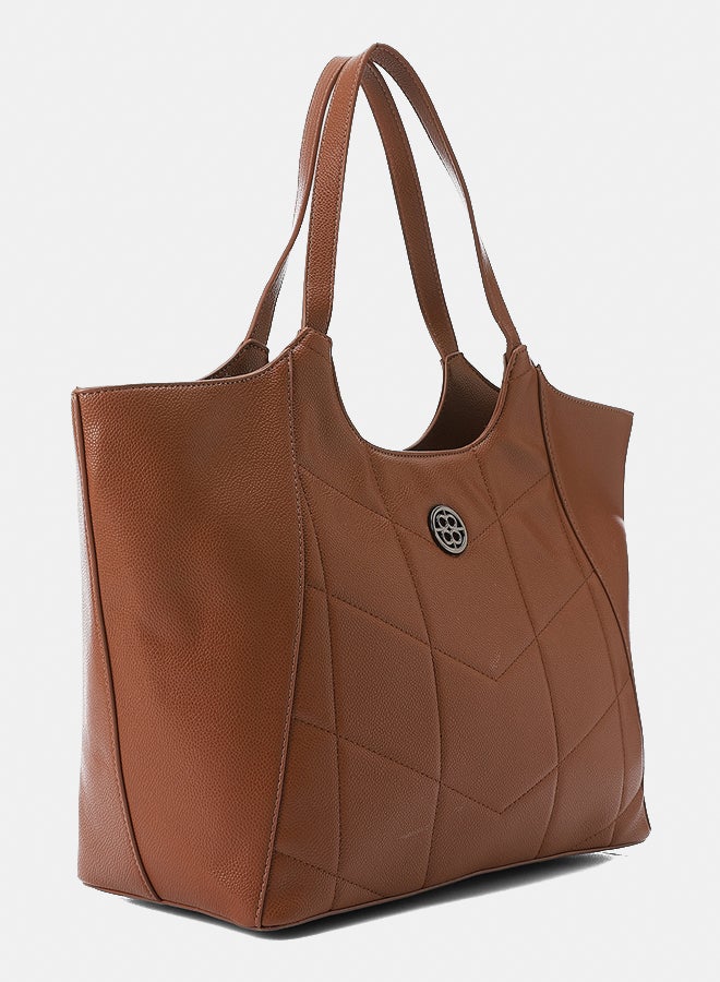 DejaVu Self Pattenerned Leather Shoulder Bag - Image 2