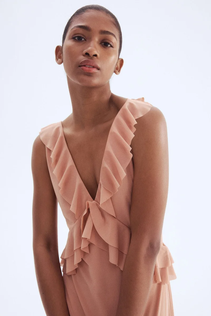 H&M Flounce-trimmed dress